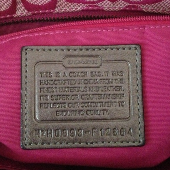 Coach Pink Patchwork Purse - Picture 3 of 4
